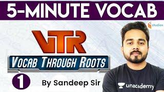 6:45 AM - English Vocabulary With Root Words | Vocab Through Roots | 5 Minute Vocab | By Sandeep Sir