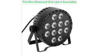 Top 8Pcs 12x10w RGBWA 5in1 LED Stage Par Light Party Night Club Sound-Active DMX512