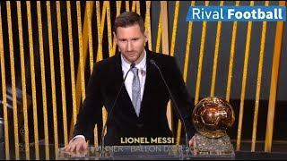 Lionel Messi wins Ballon D'Or 2019 Award Best Player in the world HD