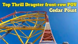 Top Thrill Dragster Front-Row POV at Cedar Point