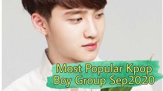 Top 50 Most Popular Kpop Boy Group September 2020