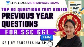 Target SSC CGL 2021 | General Awareness by Sangeeta Dubey | Top 50 Questions Test Series (Day-4)