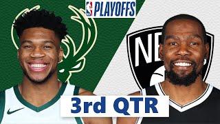 Brooklyn Nets vs. Milwaukee Bucks Full Highlight 3rd QTR Game 1 | NBA Playoffs 2021