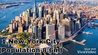 Top 10 Largest cities in United States by population 2020