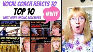 Honest Vocal Coach Top 10 'What Went Wrong' Reactions