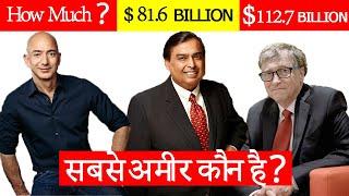 TOP 10 RICHEST PEOPLE IN THE WORLD | दुनिया के 10 सबसे अमीर इंसान | (ENGLISH SUBTITLES)