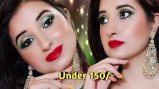 Green & Golden Eye Makeup❤Eid Makeup Tutorial 2020 With Fair & Lovely BB Cream❤Under 150❤Beautiful U