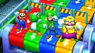 Mario Party The Top 100 MiniGames Mario Vs Yoshi Vs Luigi Vs Wario (Master Difficulty)