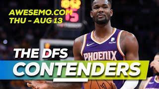 NBA DFS Picks - ConTENders - Thu 8/13 - DraftKings FanDuel SuperDraft Awesemo