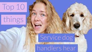 Top 10 things Service Dog handlers hear