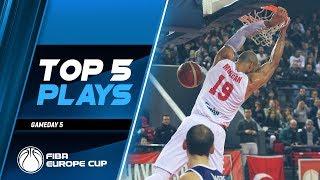 Top 5 Plays | Gameday 5 | Second Round | FIBA Europe Cup 2019-20