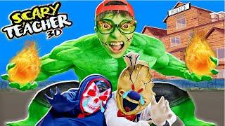 Scary Teacher 3D Nick Hulk and Tani, Hello Neighbor Save the Dogs, Goat Zombieland - Granny Coffin