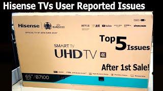 Hisense TV User Reported Issues after 1st Sale | Top 5 issues #HisenseTV #Hisense4K