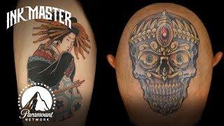 Best Tattoos of Ink Master (Season 5) | Head Tattoos