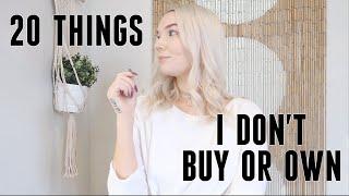 20 THINGS I STOPPED BUYING | minimalism & saving money