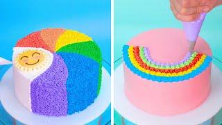 Top 10 Happy Birthday Cake Decorating Ideas For Family | So Yummy Rainbow Cake Tutorials