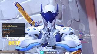 WATER BEST KOREAN GENJI?! 35 ELIMS! POTG! [ OVERWATCH SEASON 19 TOP 500 ]