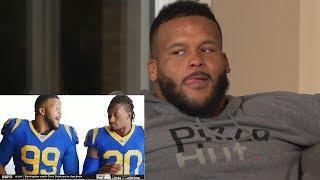 Aaron Donald Hosts MNF Watch Party with Teammates & Comedian Desi Banks!