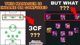 Pseudo 3 CF Manager in PES 2020 Mobile | Only Manager with False 3CF Formation in Pes 2020