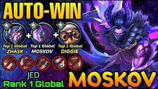 AutoWin Team!! TOP 1 GLOBAL + SUPREME Heros Assemble!! - Top 1 Global Moskov by JED - MLBB