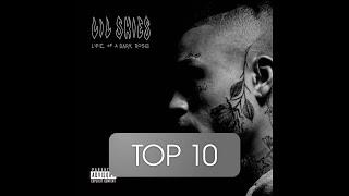 Top 10 Most streamed "LIFE OF A DARK ROSE" Songs of Lil Skies (Spotify) 16.08.20