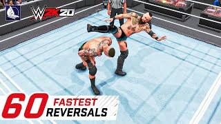 Top 60 Fastest Finishers (Reversals!) in WWE 2K20