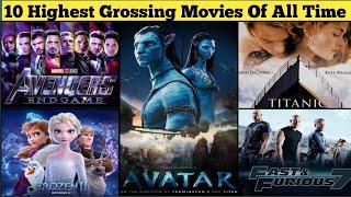 Top 10 Highest Grossing Movies Of All Time | Avatar | Avengers Endgame|Titanic | Frozen II | #shorts