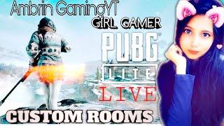 PUBG MOBILE LITE GIRL LIVE||RUSH GAMEPLAY ||CUSTOM ROOMS ROAD TO 6K@pubglite @pubgmobilelite