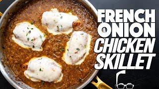 THE FRENCH ONION CHICKEN SKILLET | SAM THE COOKING GUY