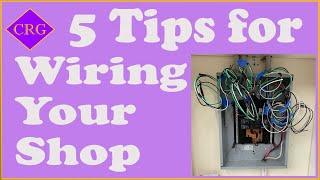 Before you wire your shop, watch this!  My top 5 mistakes and lessons learned wiring my workshop.