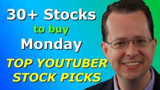 Best Stocks to Buy Monday - Top 10 YouTuber Stock Picks for Monday, March 22, 2021