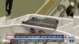 NASA: More than 10M names aboard new Mars rover