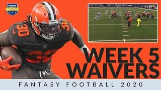 Week 5 Waiver Wire Grabs for Fantasy Football 2020