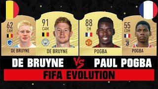 DE BRUYNE VS PAUL POGBA FIFA EVOLUTION 