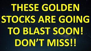 These Golden Stocks Are Going To BLAST Soon! Multibagger Stocks 2021 - Don't Miss!!