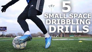 5 Dribbling Drills You Can Do At Home | Small Space Dribbling Training Session