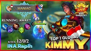 Kimmy Perfect Maniac! 92.2% Current Win Rate! | Top 1 Global Kimmy by INA.Raplh ~ Mobile Legends