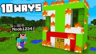 Top 10 Ways to PRANK Unspeakable's House! (Preston Minecraft)