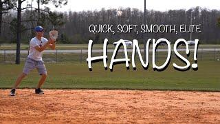 How To Get QUICK & SOFT HANDS in the Infield! [Field Ground Balls SMOOTH & EFFORTLESS Like The Pros]