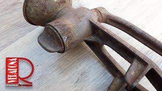 Rusted of antique poppy mill Restoration