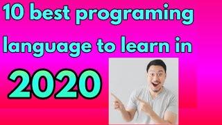 Top 10 programing language to learn in 2020