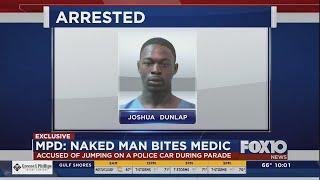 MPD: Naked man bites medic