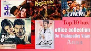 Thalapathy Vijay Top 10 box office collection in Tamil video