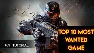 Top 10 most popular game/top 10 games/top ten games.