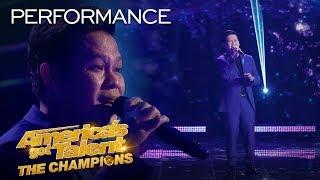 Marcelito Pomoy Sings "Beauty And The Beast" With DUAL VOICES! - America's Got Talent: The Champions