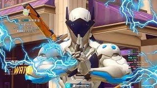 POTG! Water GENJI Gameplay! [ OVERWATCH SEASON 19 TOP 500 ]