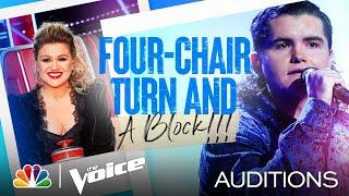 Kenzie Wheeler's Four-Chair Turn Performance: "Don't Close Your Eyes" - Voice Blind Auditions 2021