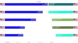 Group Bar Chart Race | Top 10 publicly traded companies by market cap | Tech vs others