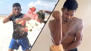 Top 10 Athlete vs. Fruit Challenges | Aung La N Sang, Rodtang & More