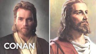 A Fan's Mom Mistook Ewan McGregor's Obi-Wan For Jesus - CONAN on TBS